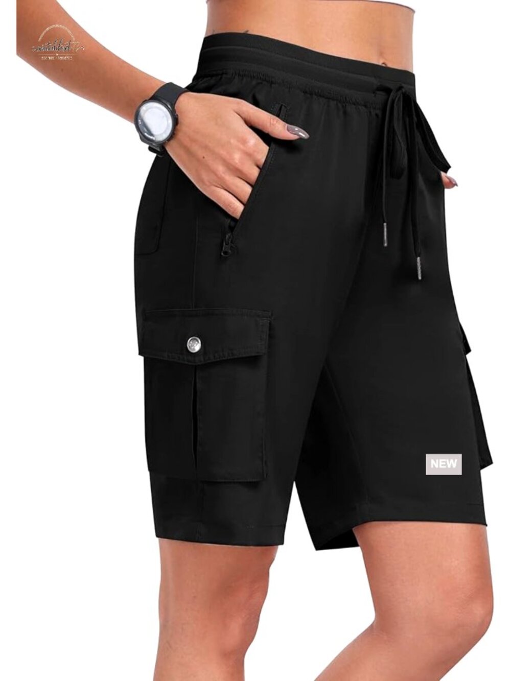 Lightweight Cargo Shorts Quick Dry Stretch Athletic Hiking Running Summer